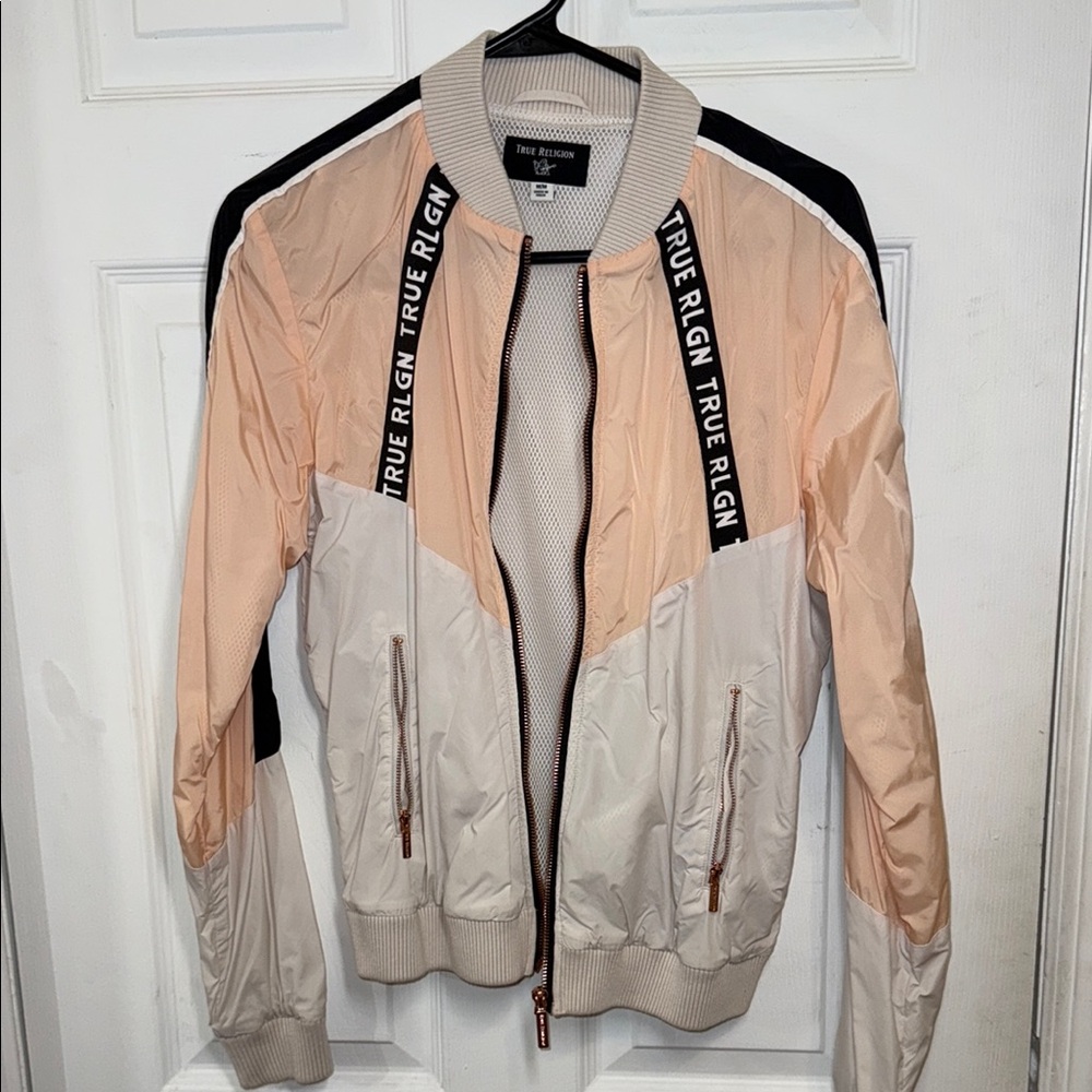 True Religion Women's Tan and Cream Jacket